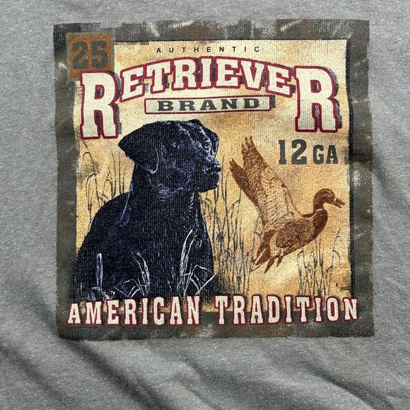 Vintage Greenbrand Recycled Shirt Mens XL Long Sleeve USA Retriever Hun Spellout - Picture 2 of 9